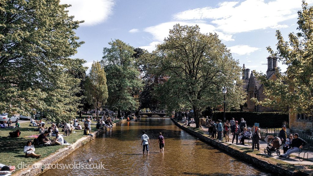 The river Windrush in Bourton on the Water