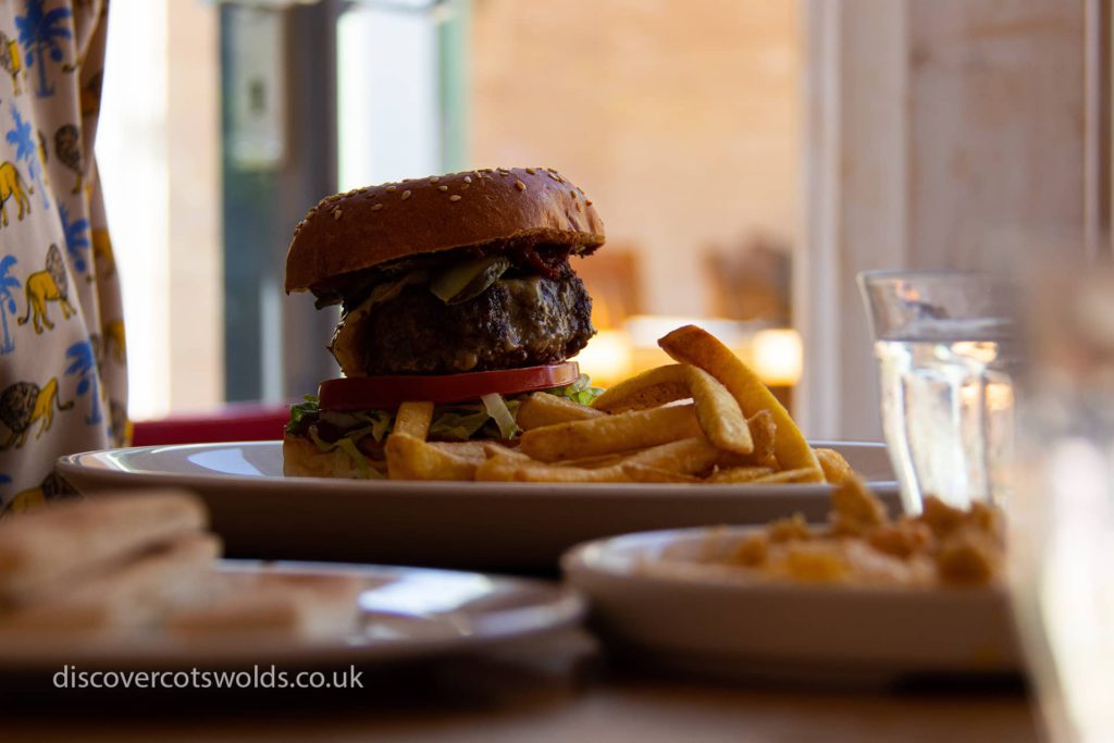 Boar burger from the Hollybush Witney
