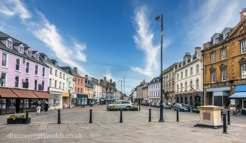 The market place in the centre of Cirencester