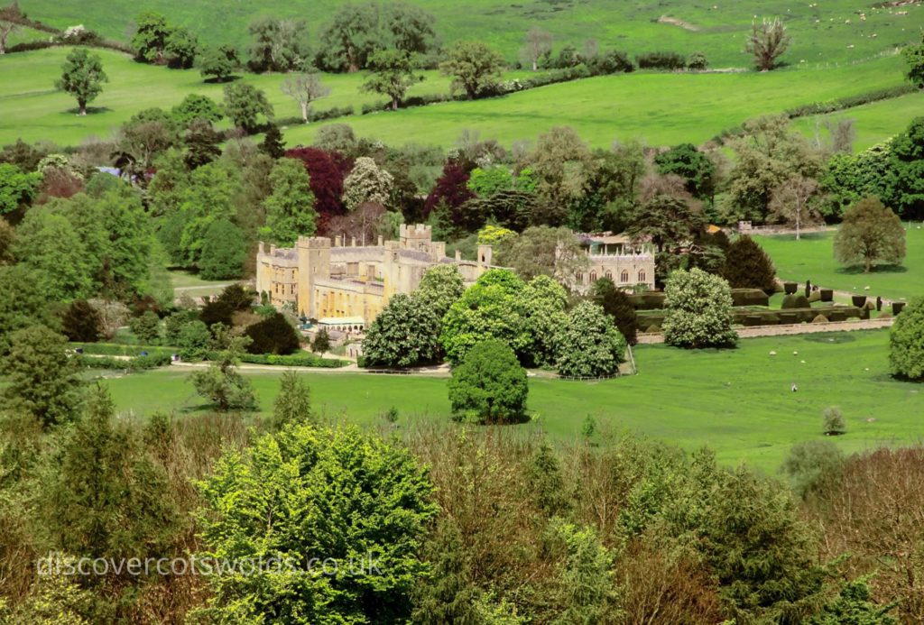 Sudeley Castle surrounded by countryside