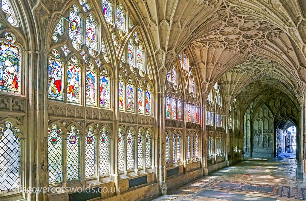 Stained glass windows Gloucester cathedral