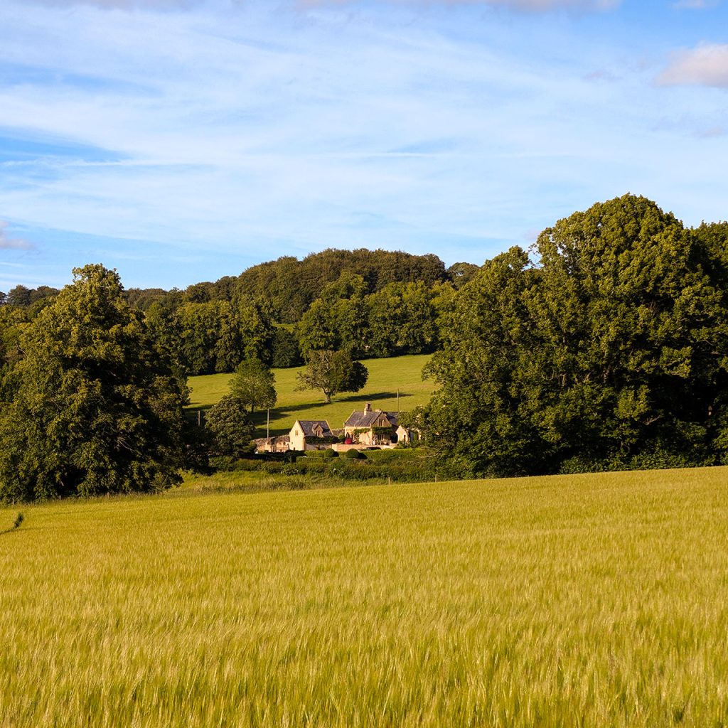 Outskirts of Guiting Power as seen from the Warden's Way