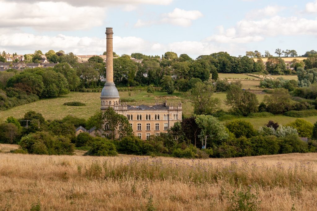 Bliss Mill, a former Victorian tweed factory below Chipping Norton, now apartments