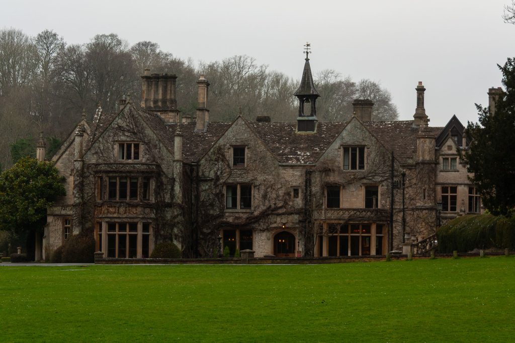 The Manor House hotel, Castle Combe in the winter